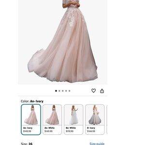 Amazon Ivory Wedding Dress